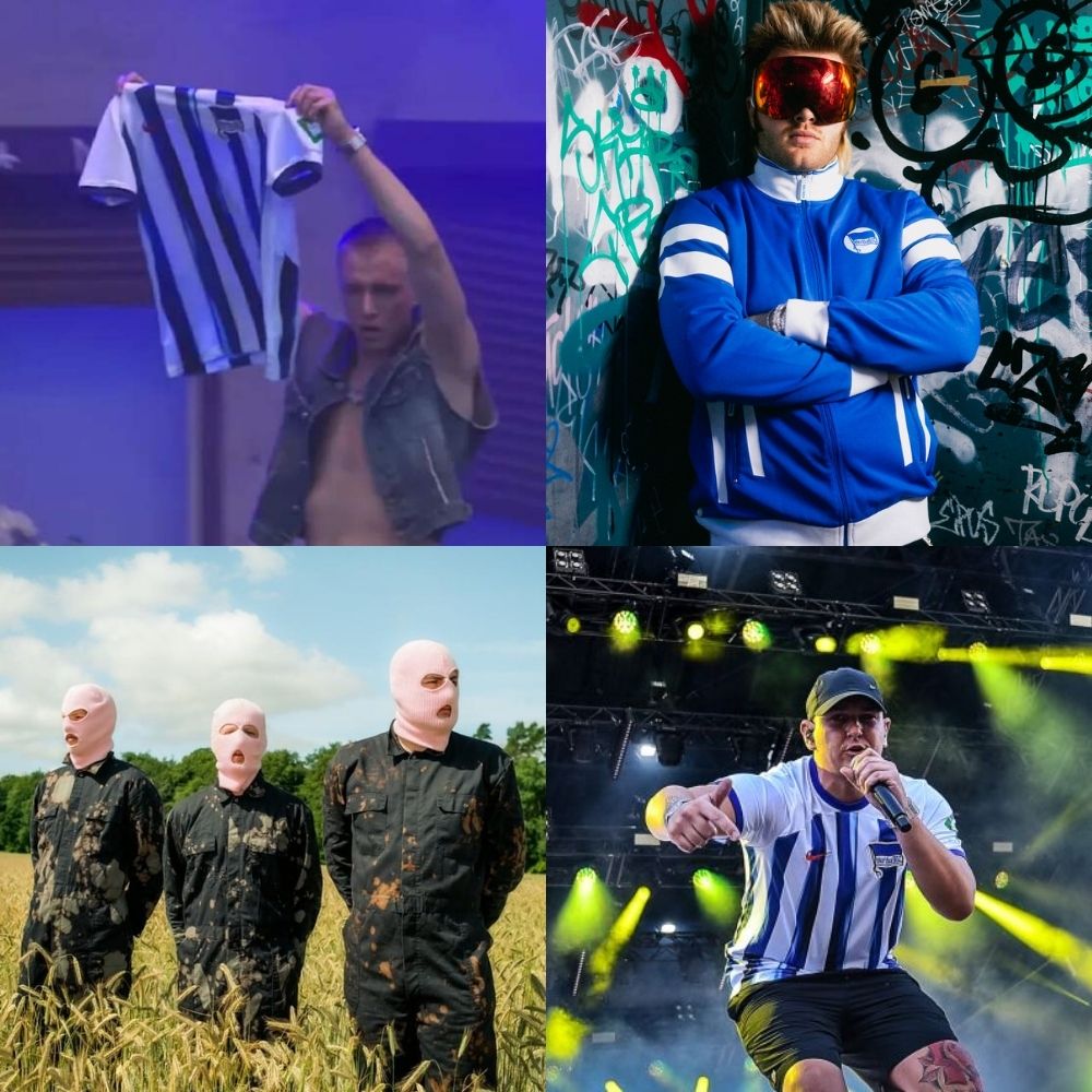 Soho Bani, Ski Aggu, PA69, and Luvre47 are just some of the Berlin rappers who have included Hertha in their lyrics and made their support a part of their Berlin identity. 

Deutschrap bleibt Underrated.