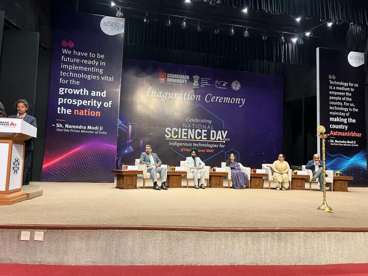 Today @docgulia Director @HBCHRC_Punjab invited as a speaker at @Chandigarh_uni on National Science Day! Join Us as we celebrate scientific advancements and inspire the next generation of researchers. Let's ignite minds and foster a passion for science!