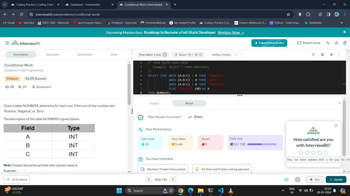 vermaraj2010's tweet photo. Hello All,
I have completed #Day058 of #365DaysofCode Challenge with @Scaler_official

Solved two SQL questions.

Scaler discord community link: https://t.co/IPOO4C7acY 

#scalerdiscord #codewithscaler #365daysofcodescaler #interviewBit https://t.co/lty9IEc2Hz