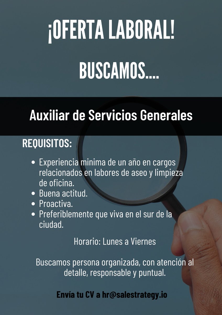 Ignoschatten's tweet photo. Si no tiene trabajo y necesita uno, hábleme. Si conoce a alguien que tenga experiencia y lo quiere referir, hábleme. #TrabajoSíHay https://t.co/oJONDKZCTD