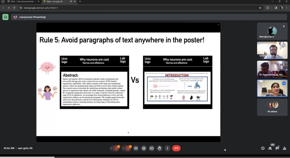 Wrapped up a houseful workshop on poster design today 🤩Thanks to @IndiaBioscience for our outreach grant with @sriram_varahan, big thanks to @poonam_thakur6 & @StructBioinfo for their generous time and terrific talks! Here’s the YouTube link for those who missed it/ couldn’t get…