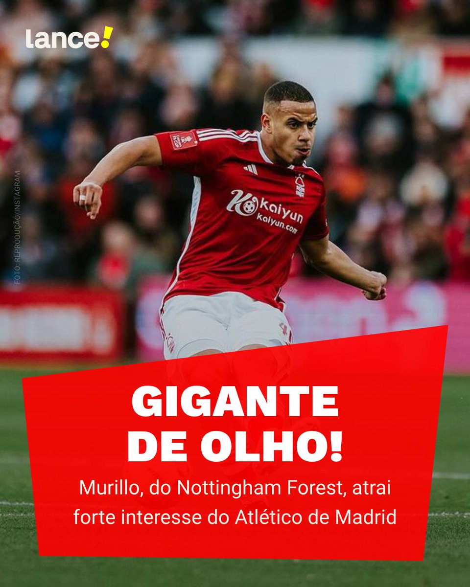 lancenet's tweet photo. VALORIZADO! 🤩

As atuações do Murillo pelo futebol inglês estão chamando atenção de Cholo Simeone lá na Espanha. O Atlético de Madrid quer o homem! 🔥

E aí, bom destino para o zagueirão? 👀

#futinter #Murillo #Atleti #PremierLeague https://t.co/s7iZ6Gqcvn