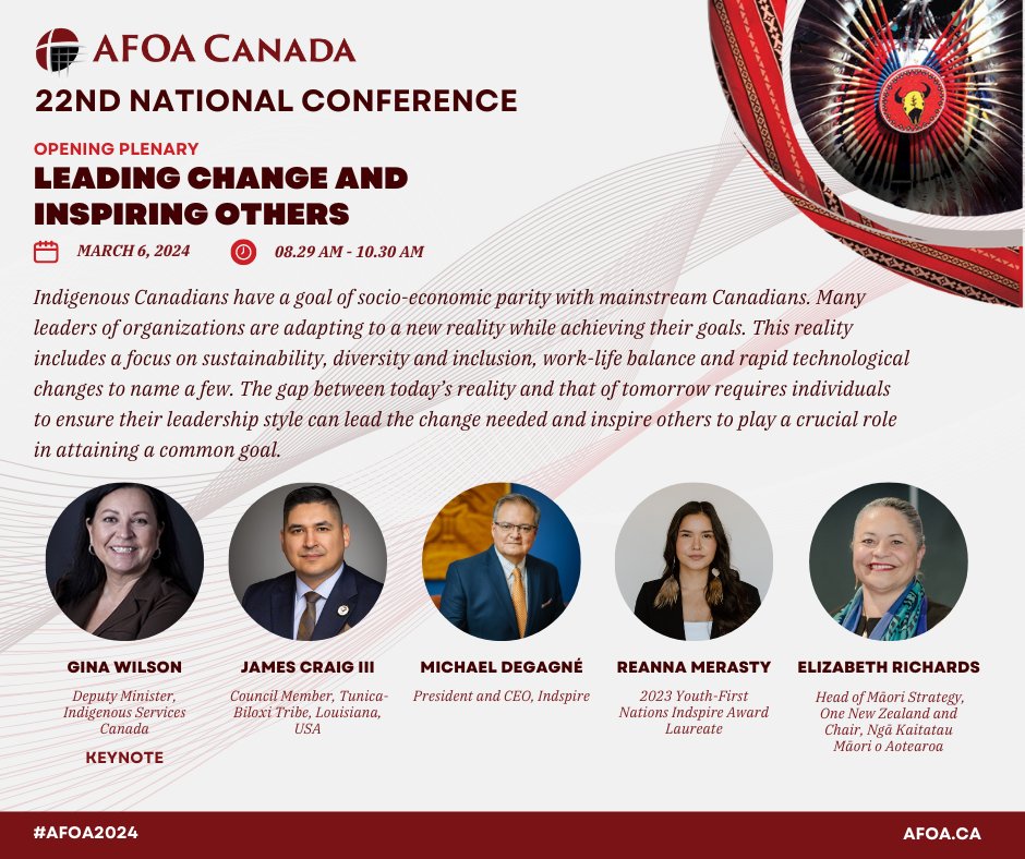 Will you be there? Don't miss out on this exciting opening plenary at the 22nd National Conference in Winnipeg. #AFOA2024 afoa.ca/events/confere…