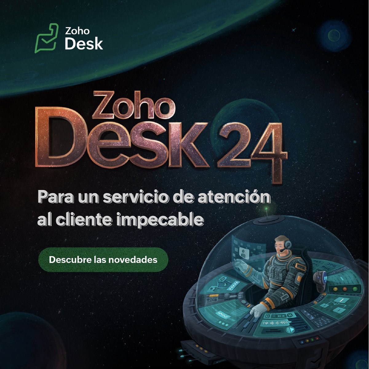 Zoho Desk estrena 2024 con actualizaciones y novedades que garantizan un servicio de atención al cliente ininterrumpido y de máxima calidad. 🥇

👀 Todas las novedades aquí: zurl.co/sA9C

Únete al #webinar sobre #ZohoDesk el próximo 5 de marzo: zurl.co/zHLy