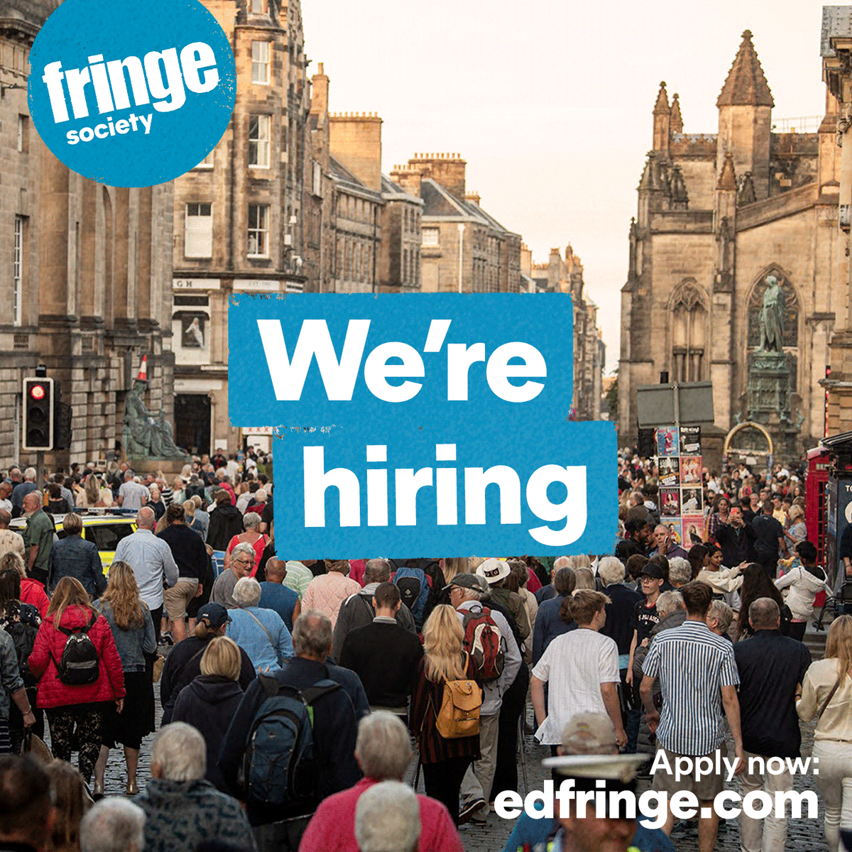 📣 WE'RE HIRING 📣 There's still a few days left to apply to two roles with the Edinburgh Festival Fringe Society: 1. Community Events Officer (fixed-term) 2. Community Engagement, Access and Learning Assistant (fixed-term) View all our vacancies here: eu1.hubs.ly/H07RKpR0