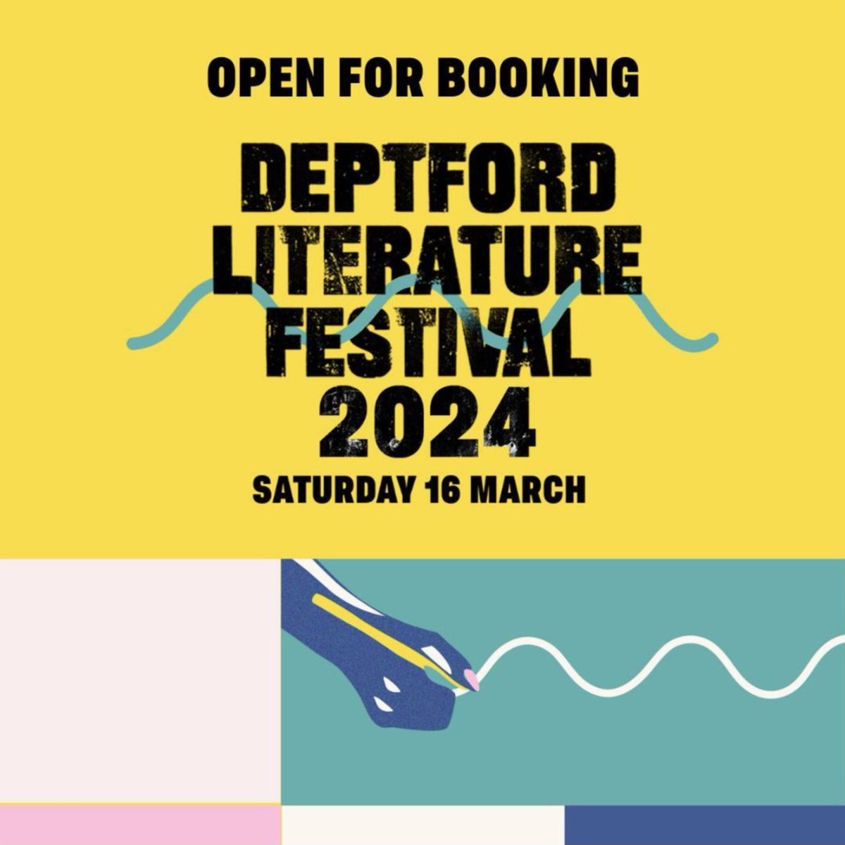 LewishamLibs's tweet photo. Don't miss this year's Deptford Literature Festival with exciting bookish events for grown ups and families happening on Saturday 16 March at @DeptfordLounge.

Find out more and reserve you free tickets here https://t.co/bxnn6U7zL3.

@STWevents #Deptford #LitFest #Families https://t.co/MEKnQoZQ3k