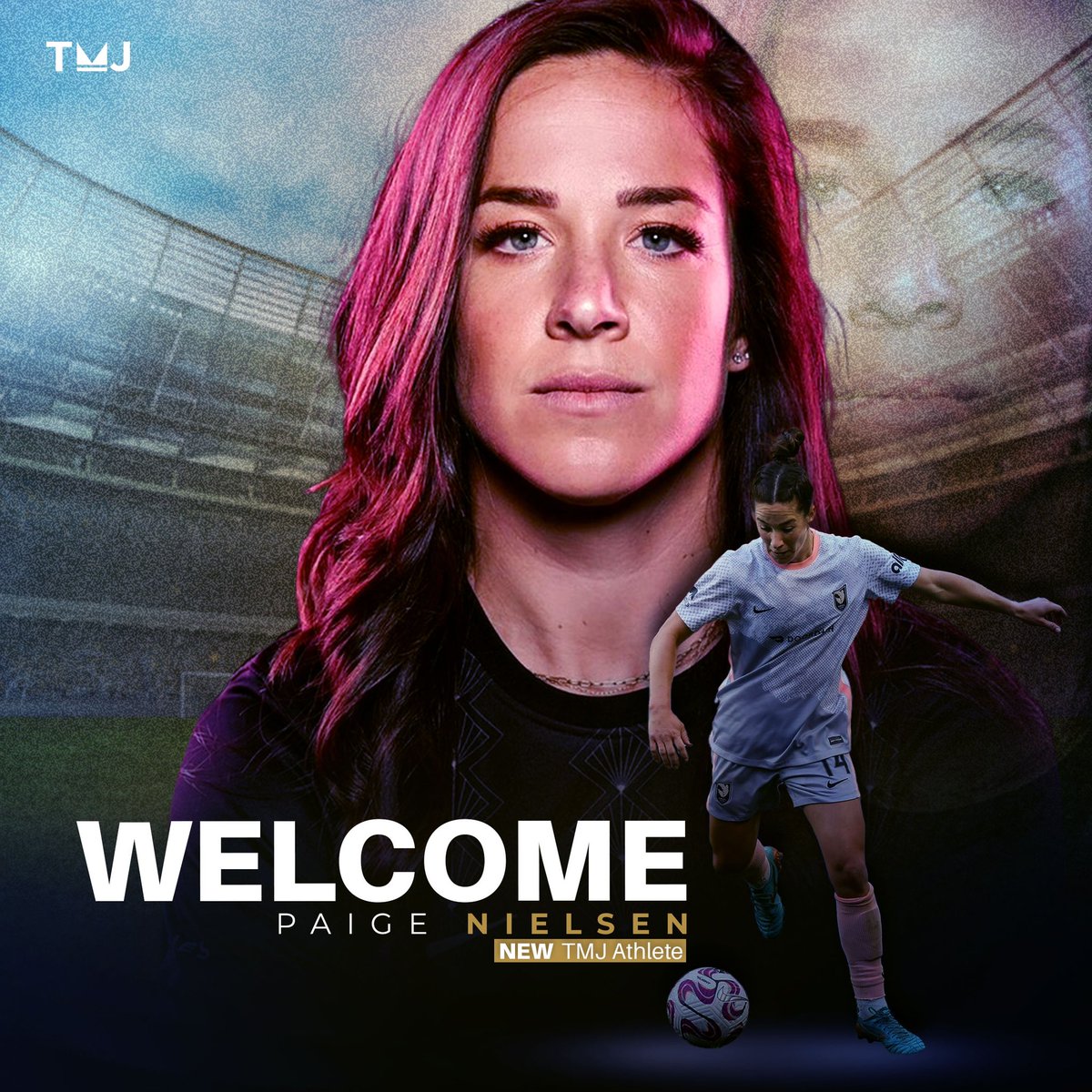 Signed! 😍 It’s our pleasure to welcome @Paigenielsen of @nwsl’s @weareangelcity to TMJ 💛 A gifted defender, Paige’s career in professional soccer has passed through Australia, Cyprus, Korea and the USA. Thank you for trusting in this next phase of your career! #WelcomePaige