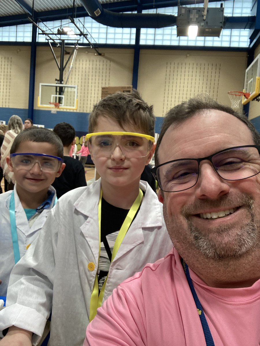 Just a principal and two student scientists.  Their project is amazing!