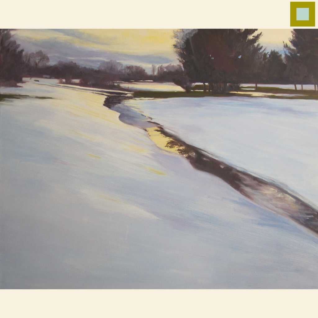 Congratulations to Hilary Baldwin, CA for being the recipient of the Alden Bryan Memorial Award for Traditional Oil Landscape! 'Winter Light' truly captures the glimmer that makes winter so magical. #artgallery #bostongallery #newburystreet