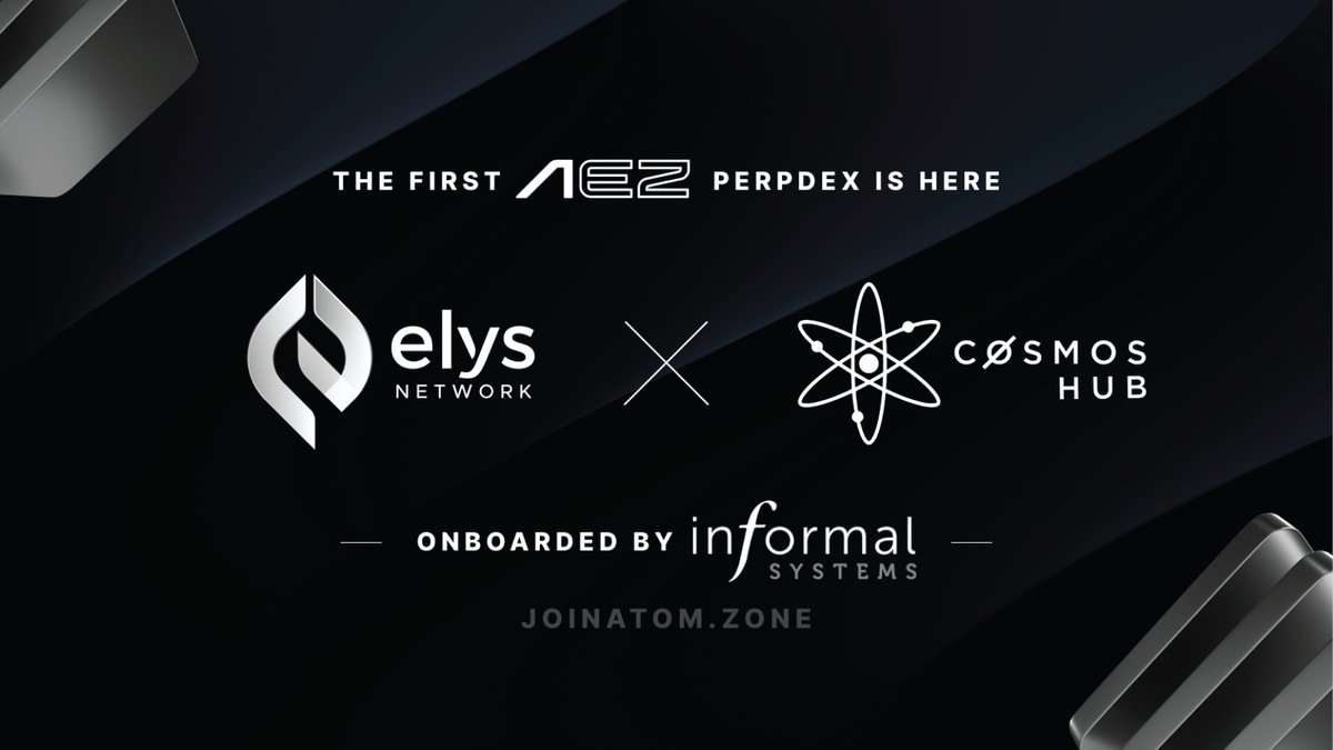 We are thrilled to announce that Elys Network is pioneering 𝐏𝐚𝐫𝐭𝐢𝐚𝐥 𝐒𝐞𝐭 𝐒𝐞𝐜𝐮𝐫𝐢𝐭𝐲 in the Atom Economic Zone! With full support from @informalinc, Elys Network will integrate as Cosmos Hub’s first PerpDex and All-In-One Defi consumer chain. A thread🧵