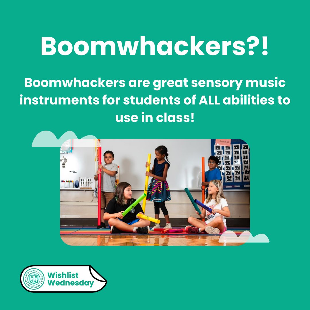 🎶 Boomwhackers are a fun way for kids to create music! Help Rohwer Elementary buy Boomwackers for music class! @RohwerE #Proud2bMPS  mpsfoundation.org/wish-lists