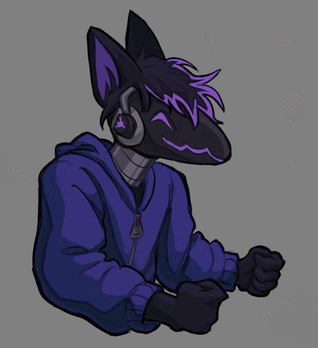 Mankychip's tweet photo. Drew @sypazarix 's protogen, I think he's super cute! https://t.co/bBysZIqI92