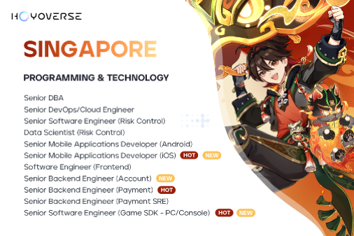 HoYoverse is hiring (1/1)!

No, you're not seeing double, we've updated our open roles! ✨

Interested? ➡️ hoyo.link/7TShFBAL

#HoYoverse #GamingJobs #Hiring