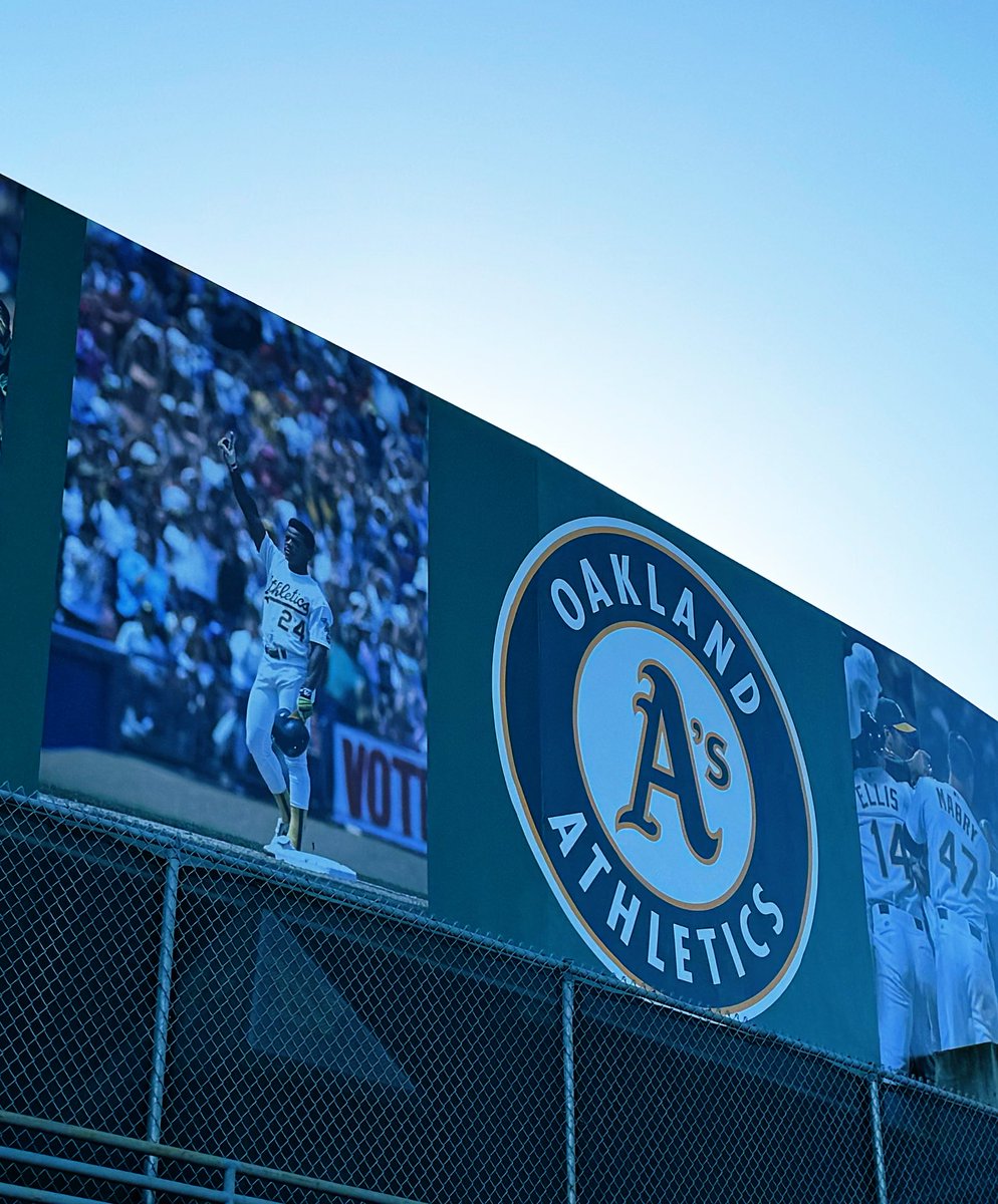 DaveKaval's tweet image. Great looking new sign at the Coliseum honoring our many historic moments in Oakland! @Athletics The 2024 season will be a celebration of our fifty plus years in Oakland! See you at the ballpark! ⚾️⚾️⚾️