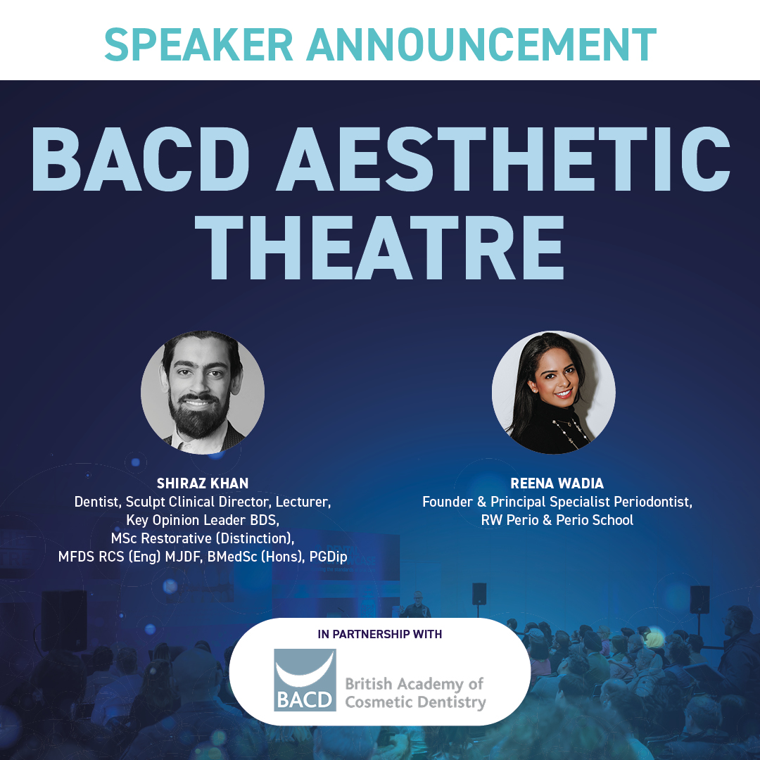 Learn how you can implement ethical cosmetic dentistry into your daily practice to help maximise patients options and increase your clinical scope in our BACD Aesthetic Theatre. 

Register your FREE pass today and join us on the 22-23 March! dental-showcase-2024.reg.buzz/social

@theBACD