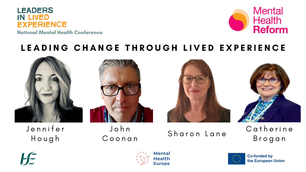 💬 The second panel at tomorrows 'Leaders in Lived Experience' conference is, 'Leading Change Through Lived Experience'. Full agenda can be viewed here 👇 mentalhealthreform.ie/leaders-in-liv… #InCommunity #LivedExperience