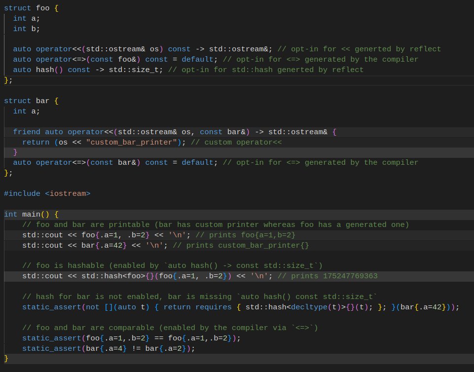 krisjusiak's tweet image. [#cpp20] Opt-in mixins with reflect (gcc, clang, msvc)
godbolt.org/z/qfW4aKWfb
github.com/boost-ext/refl…