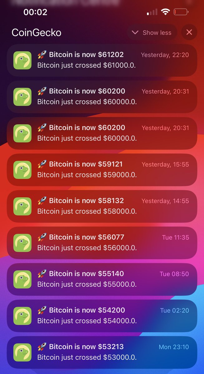 Notifications be like 🚀 $BTC