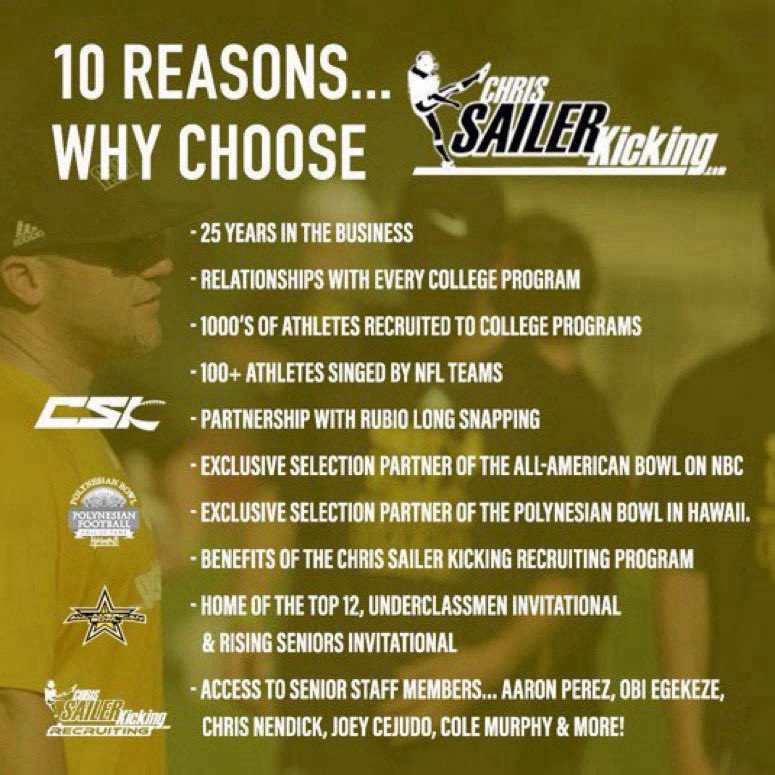 Chris Sailer Kicking (@chris_sailer) on Twitter photo <a href="/thepeytonhester/">Peyton Hester</a> This is Chris Sailer. I wanted to invite you to train & get nationally ranked with Chris Sailer Kicking. Here is our upcoming schedule. DM me anytime! <a href="/thepeytonhester/">Peyton Hester</a> This is Chris Sailer. I wanted to invite you to train & get nationally ranked with Chris Sailer Kicking. Here is our upcoming schedule. DM me anytime!