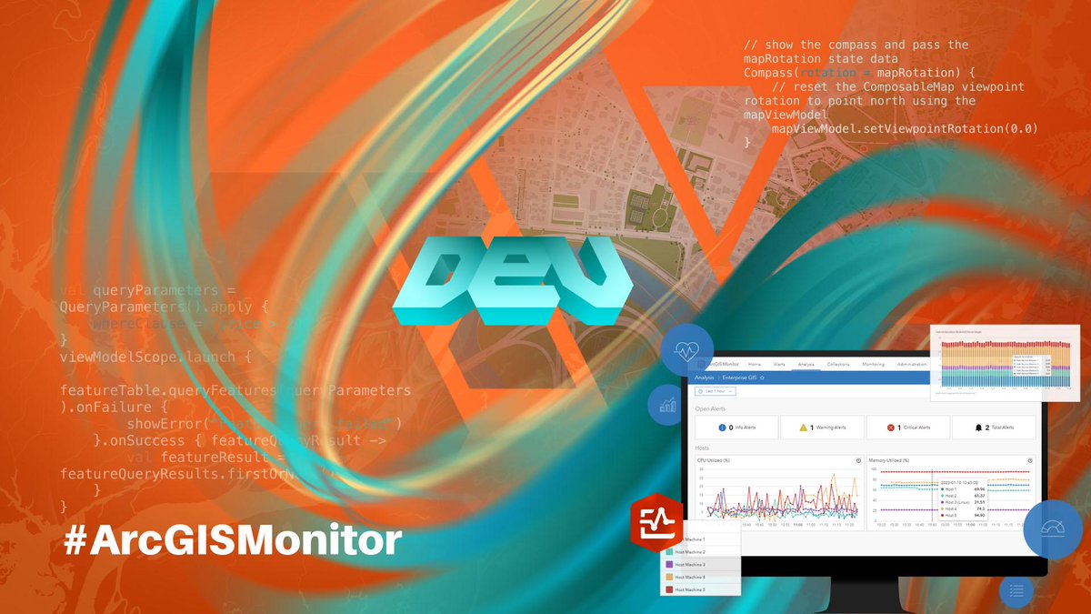 josephkerski's tweet image. 📅 Attending #DevSummit2024? Join us Mar 14th, 2024, at 1 pm PDT to learn how to use the new API and webhooks in #ArcGISMonitor to create your own metrics and integrate with other reporting systems. Enhance your #ArcGISEnterprise system. Learn more ✨ ow.ly/3UIX30sAmVp