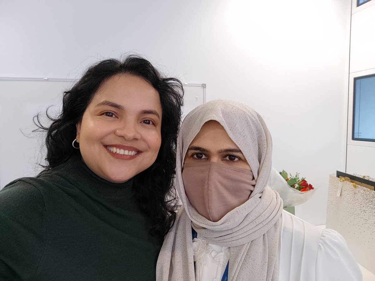 gabrielamsan's tweet photo. 🥳✨❤️🫂 Many congratulations to Dr Aljazi @aljweezi on her viva today! You deserve it, well done dear! 🙌🏼👏🏼👏🏼🥳✨🤗
#PhDVivadone https://t.co/ycpS0lWqug