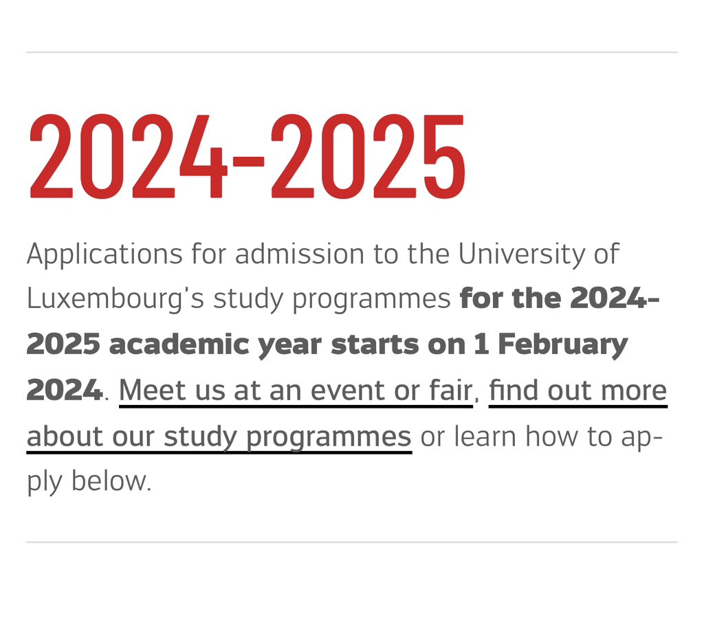 University of Luxembourg 🇱🇺 Application is Open. Apply for admission to Bachelor and Master programmes. Full scholarships are available for international students. Scholarships valued at €10,000 are available to cover: 📌 Living expenses 📌 Accommodation 📌 No IELTS required