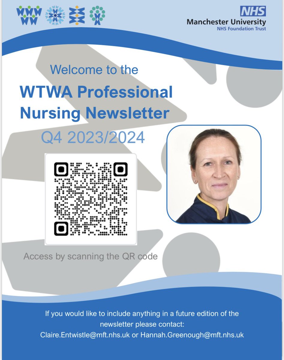 Have you seen our WTWA Professional Nursing Newsletter for Quarter 4 2023/2024? To access simply click the link below or scan the QR code on the posters shared across the WTWA departments. sway.cloud.microsoft/zWEqlfqpyoTWGK… @himynameisjaneg @Narinde40612684 @WorkforceMatron @BeckieHughes8