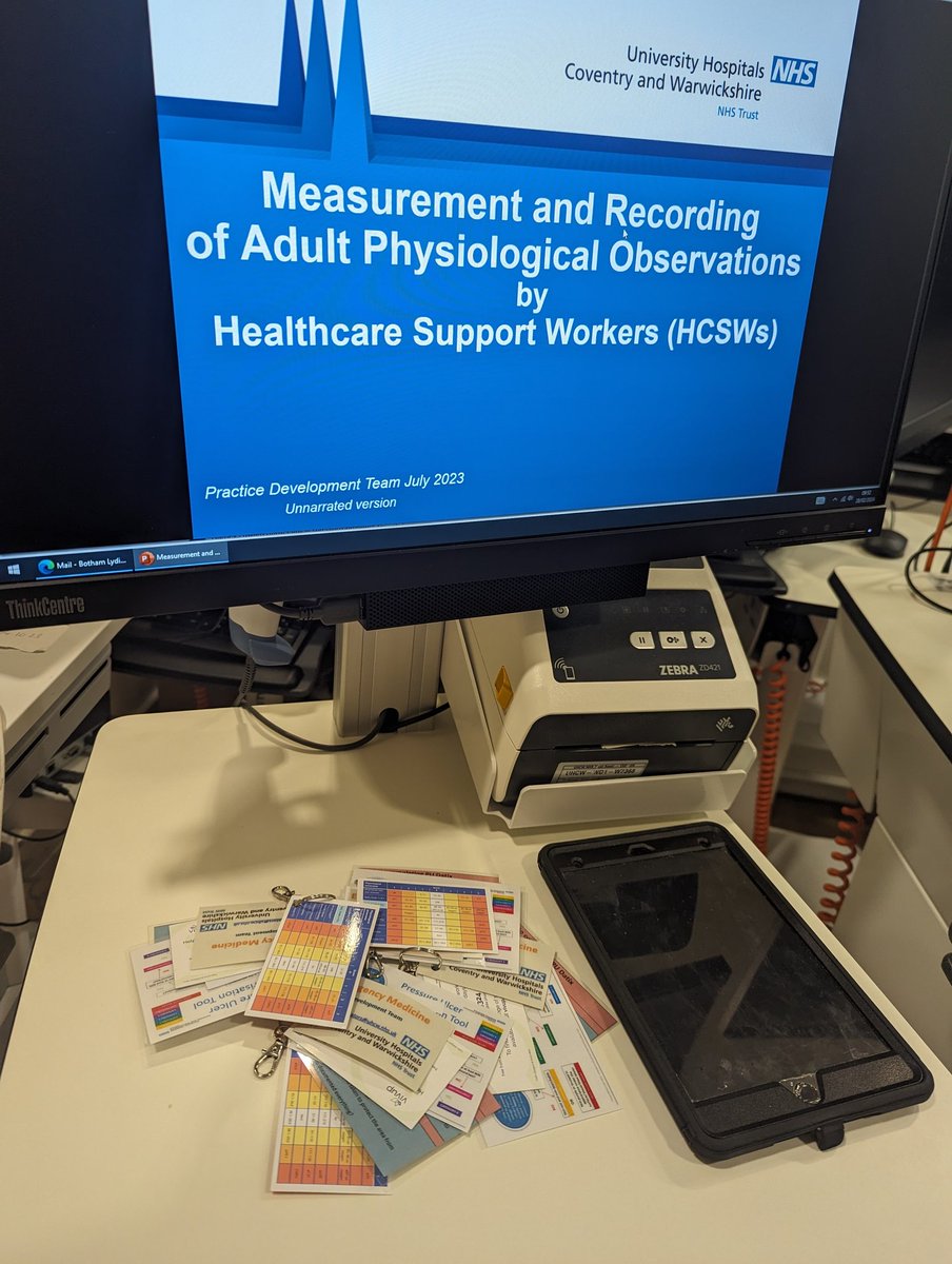 HCSW Observations training underway across EM 📣
EM Information keycards shared with various clinical resources to those attended 😎 #teamEM #clinicaleducation #hcsw #PNA