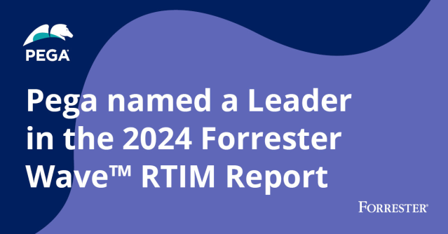 RobinCollyer's tweet photo. Nice! Forrester has recognized Pega as a leader in Real-Time Interaction Management (RTIM)! Pega CDH received the highest scores possible in the criteria of real-time decisioning, analytics management, business performance optimization. https://t.co/wcNYKzIrig https://t.co/x6eIYV8YA8