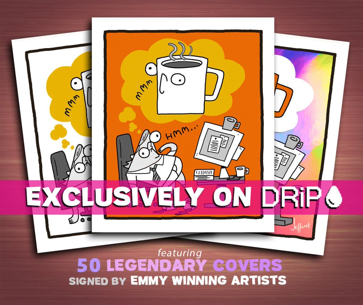 StudioNX's tweet image. COFFEE TIME!

When you feelin' that stoopid slump come on and you reach for that sweet dark juice. Coming to @drip_haus  this friday...☕️

Post your best coffee related GIFs below for a chance to win a legendary in this weeks drop 💧

(winner selected in 24 hours)