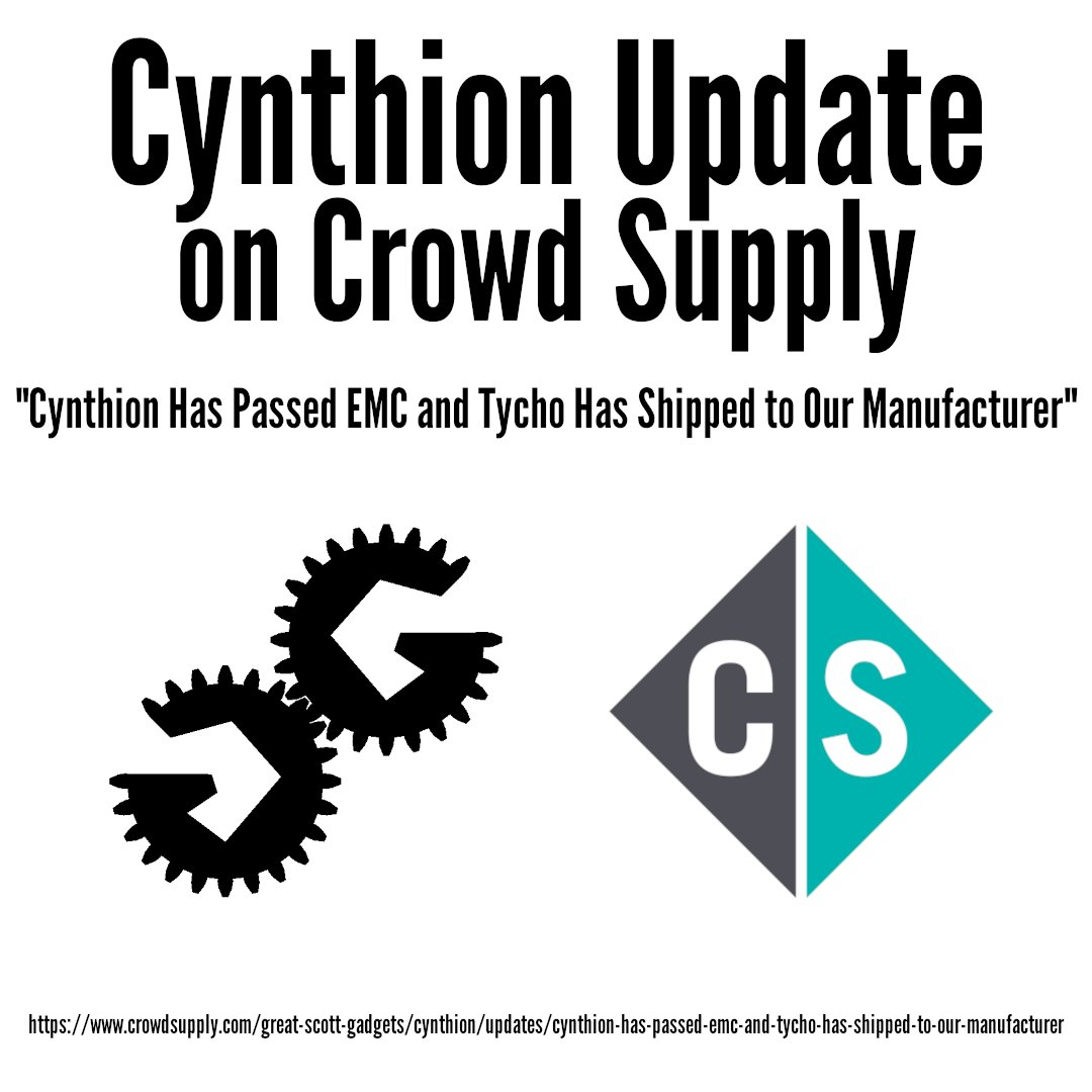 We are really happy to let you know that Cynthion has passed EMC testing and Tycho has shipped to our manufacturer! Read the post for our next steps. 

crowdsupply.com/great-scott-ga…

#cynthion #greatscottgadgets