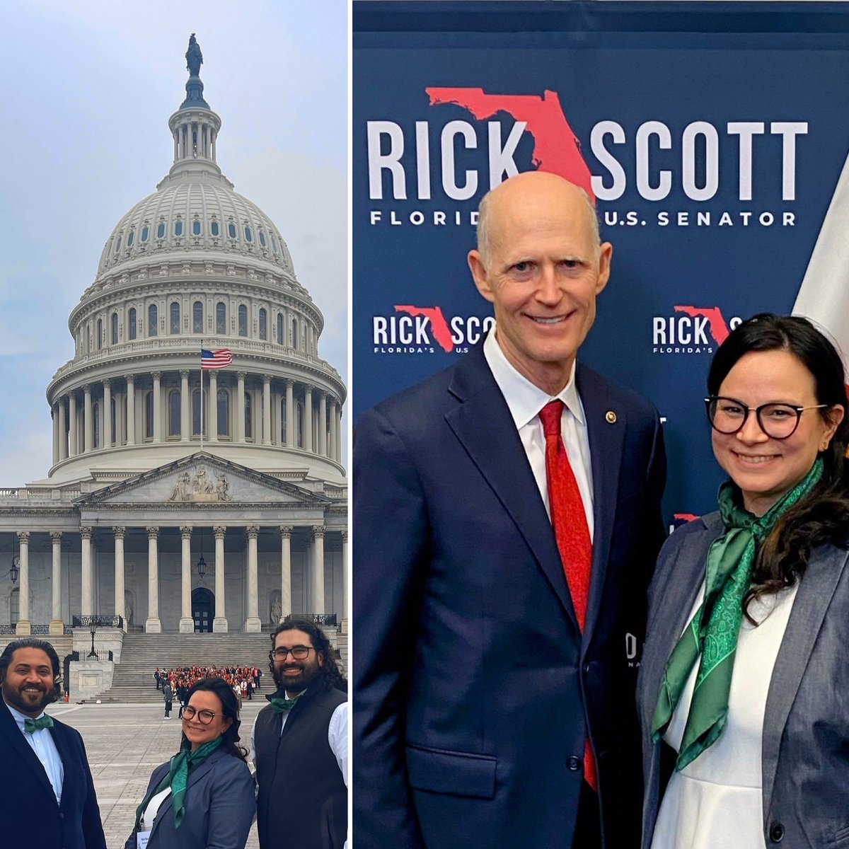 Dr. Maria Barrios on the hill helping to improve neurological care for our patients in Florida! #NOH24 #AANadvocacy #residentleader #mayoclinicflorida