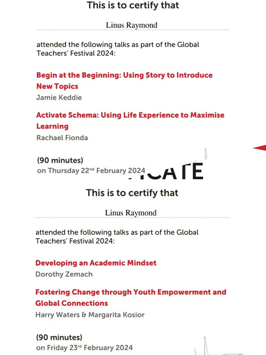 Linus Raymond (@linusraymond6) on Twitter photo Week 1 - 5 Days - Global Teacher's Festival 2024 : Inspiring, Innovative, Engaging... I can go on.. Grateful to learn from passionate educators 😊
<a href="/MacmillanELT/">Macmillan ELT</a> Week 1 - 5 Days - Global Teacher's Festival 2024 : Inspiring, Innovative, Engaging... I can go on.. Grateful to learn from passionate educators 😊
<a href="/MacmillanELT/">Macmillan ELT</a>