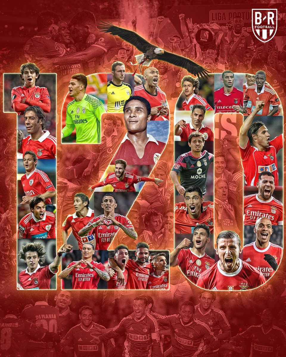 Celebrating 120 years of Benfica. A club that has witnessed endless talent 🦅🔴