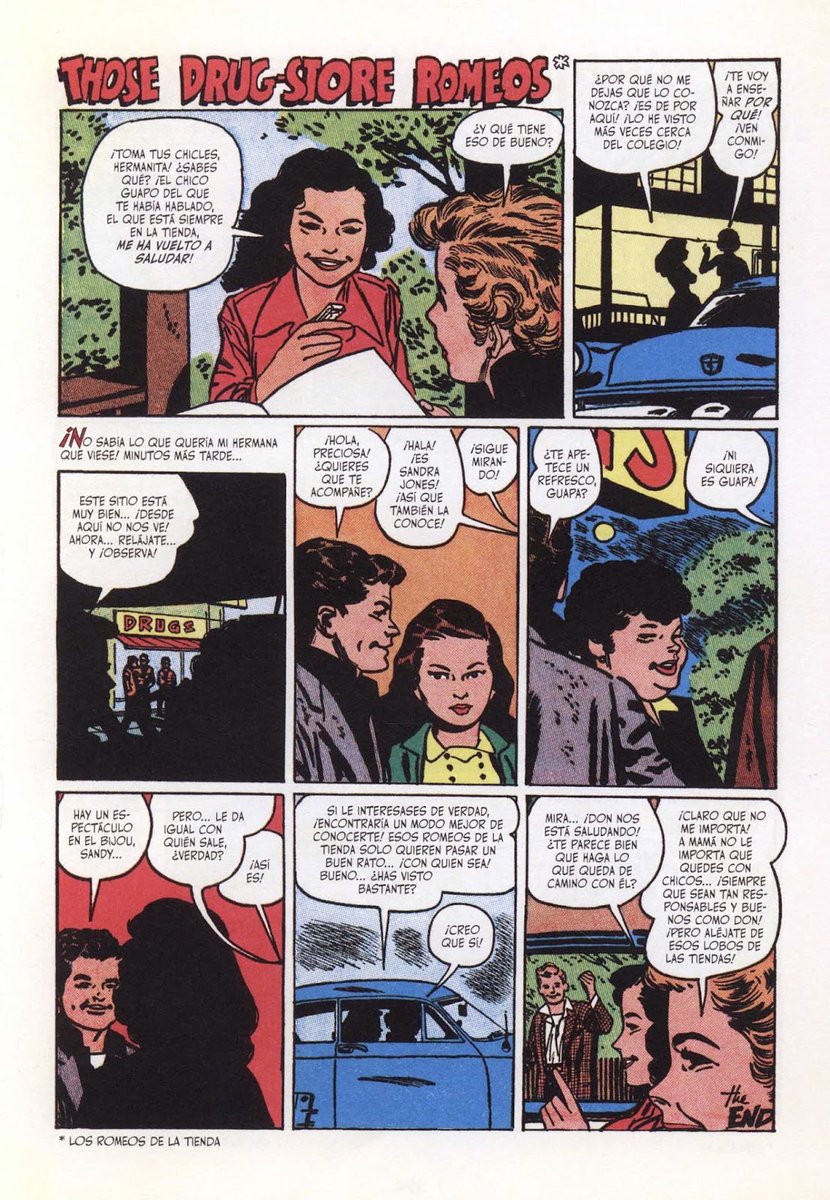 great advice for comics from Ed Zwicks book on directing. And some Toth romance pages that put this into practice.  No wasted space in a Toth panel 