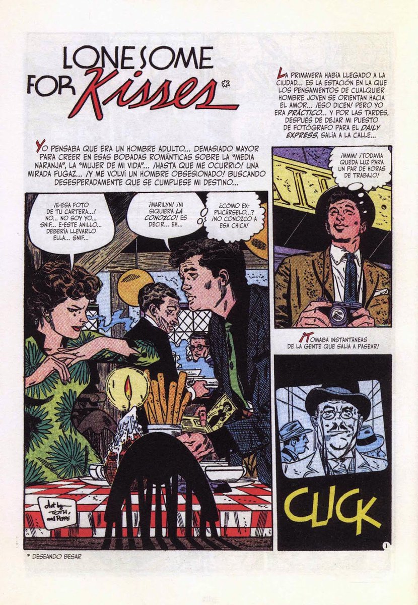 great advice for comics from Ed Zwicks book on directing. And some Toth romance pages that put this into practice.  No wasted space in a Toth panel 