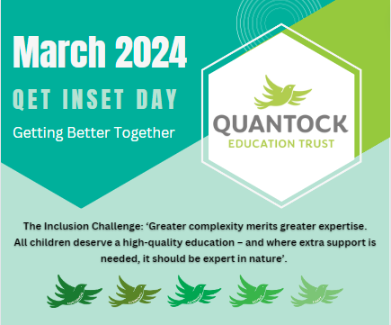 EdQuantock's tweet image. Just over one week to go until our whole QET community joins together. Set to be a fantastic day full of inspiring and challenging conversations with sessions from @Malcolm_Reeve and Erica Wolstenholme

#qettingbettertogether #uniqueness #community #aspiration #respect #equity