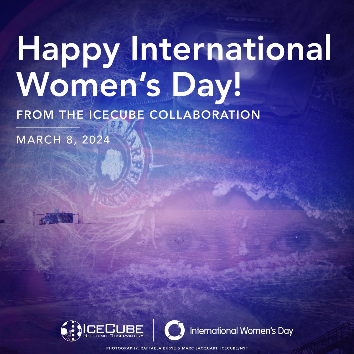 #IWD2024 Happy International Women’s Day! We recognize the women in IceCube who have made incredible contributions to the collaboration and the field!