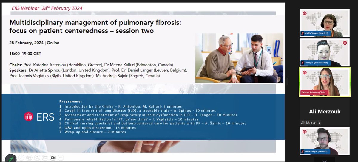 Andreja Šajnić (@asajnic) on Twitter photo <a href="/EuroRespSoc/">ERS</a> Multidisciplinary management of pulmonary fibrosis: focus on patient centeredness
<a href="/DLanger6/">Daniel Langer</a> <a href="/Katerin27451987/">Katerina Antoniou</a> <a href="/AriettaSpinou/">Dr Arietta Spinou</a> <a href="/ers_ild/">ERS Assembly 12 - ILD</a> <a href="/ErsNurses/">ERS_Nurses</a> <a href="/ErsPhysios/">ERS_physios</a> <a href="/EuroRespSoc/">ERS</a> Multidisciplinary management of pulmonary fibrosis: focus on patient centeredness
<a href="/DLanger6/">Daniel Langer</a> <a href="/Katerin27451987/">Katerina Antoniou</a> <a href="/AriettaSpinou/">Dr Arietta Spinou</a> <a href="/ers_ild/">ERS Assembly 12 - ILD</a> <a href="/ErsNurses/">ERS_Nurses</a> <a href="/ErsPhysios/">ERS_physios</a>