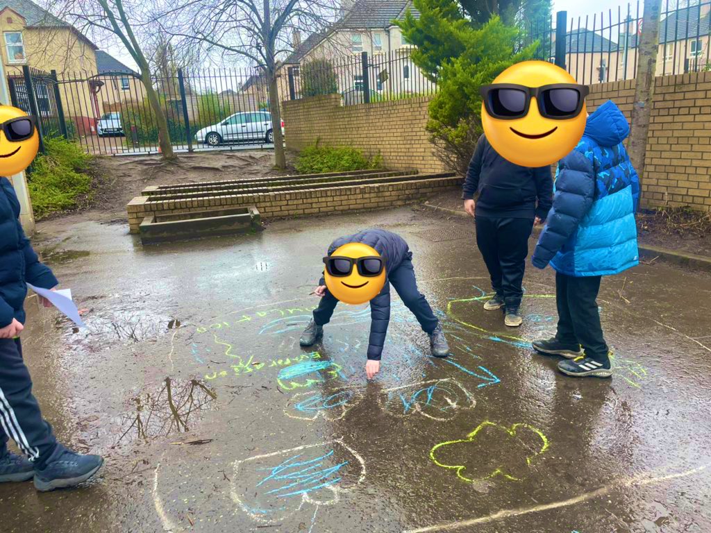 Outdoor water cycle diagrams ⭐️ #strathpgde @KnightswoodP #p7