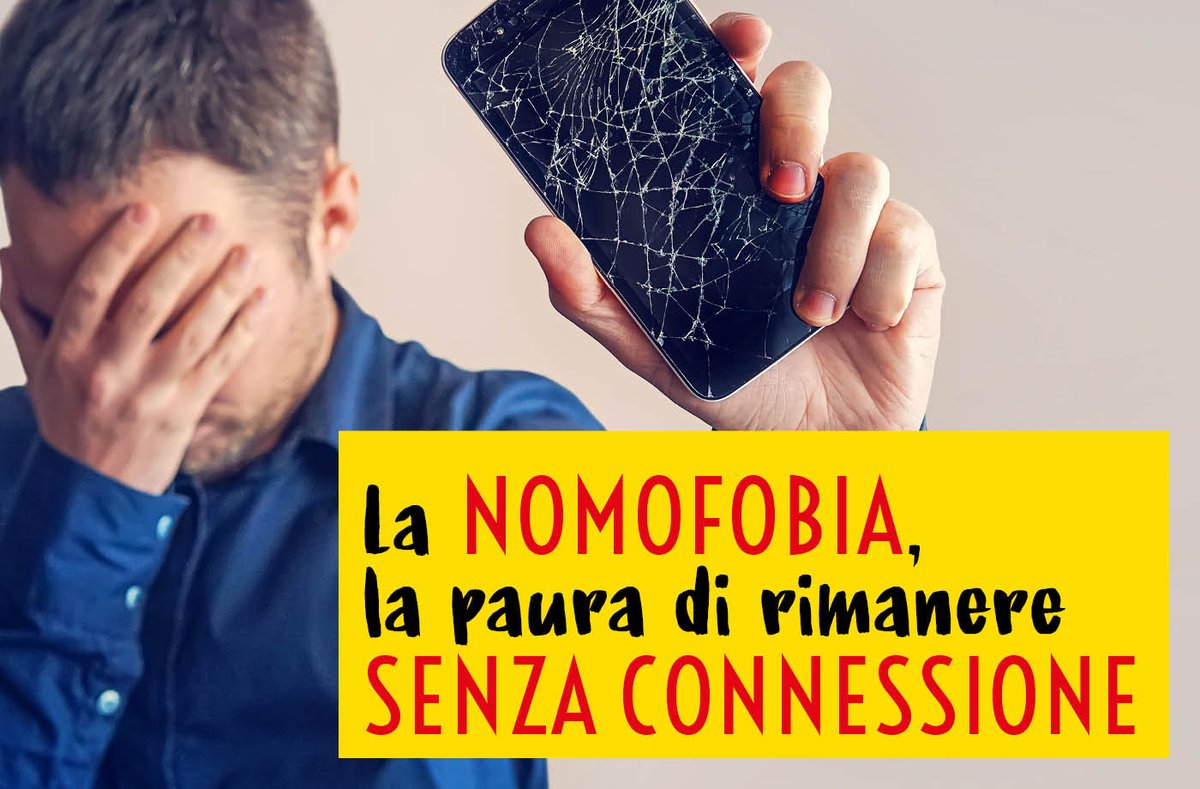 PAROLE NUOVE (E PROBLEMI NUOVI) Nomofobia descrive la condizione psicologica di chi ha l’irrazionale paura di rimanere sconnesso cioè non collegato con il proprio smartphone #SalaLettura #untemaalgiorno #connessione #Cultura #moots #Online #psicologia #psicology #web #Linea