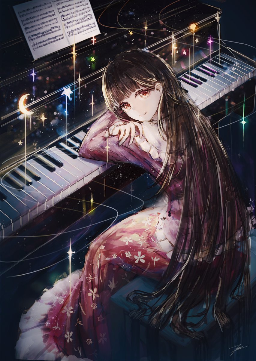 basedpache's tweet image. Touhou music was made to be arranged for solo piano.