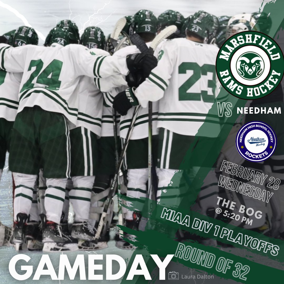 It’s GameDay!  It's Playoffs!  Rams face off against Needham Rockets in a strong matchup at home @ 5:20P! #letsgoRams #letsrollrams