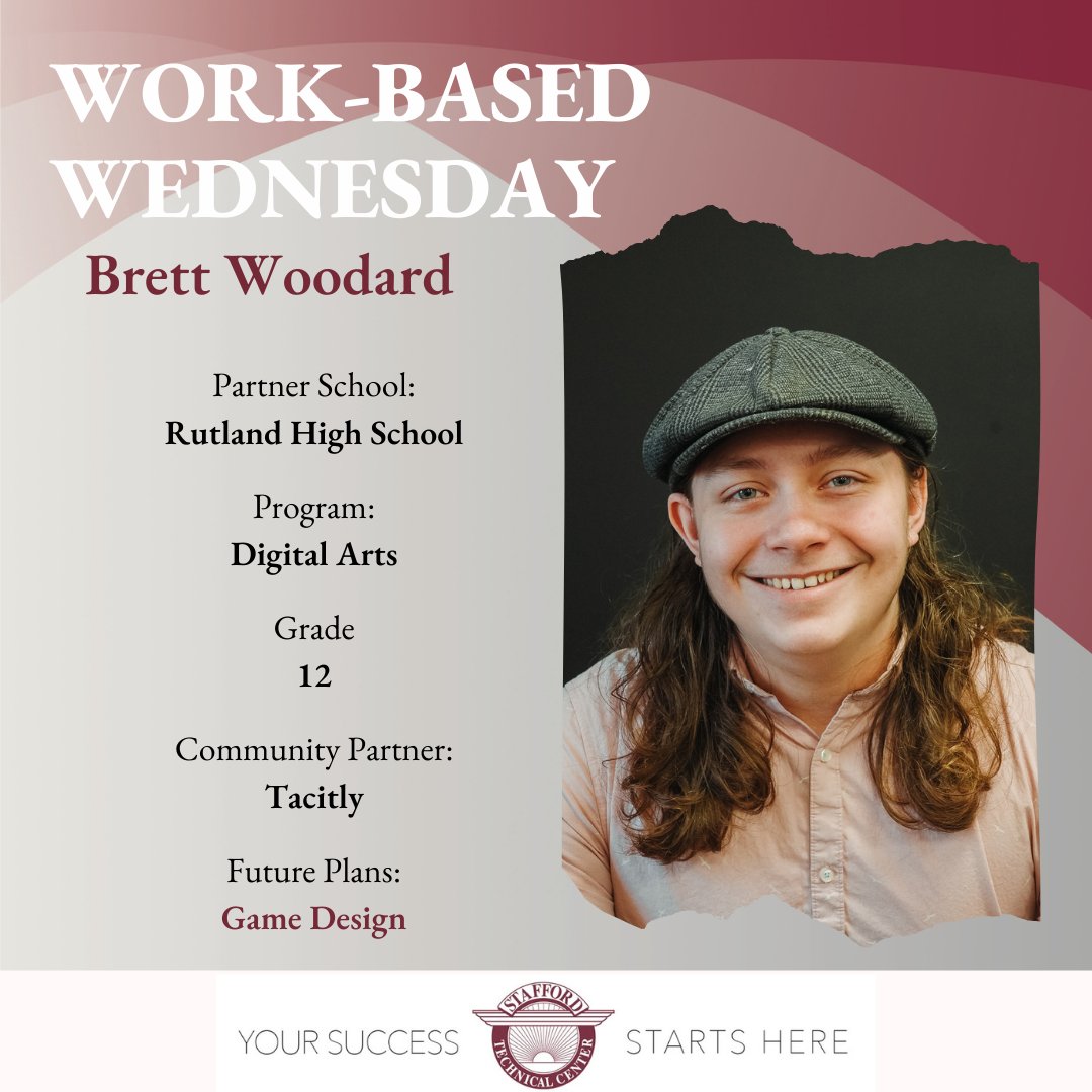 Brett is working with a #STCVT Digital Arts alum as part of his work based learning. #WorkBasedWednesday
