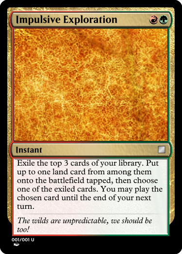 NovusPrime25's tweet photo. Going to post a card everyday this week to push my design skills a bit. Let me know what you think! :)

Day 1/7 - "fixed" Expressive Iteration//Gruul Growth Spiral? https://t.co/YT1S9bxGsN