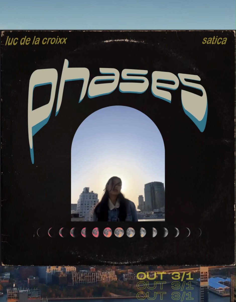One of my favorite artists, Satica, is dropping an EP this Friday called "Phases" and y'all should check it out 🌕