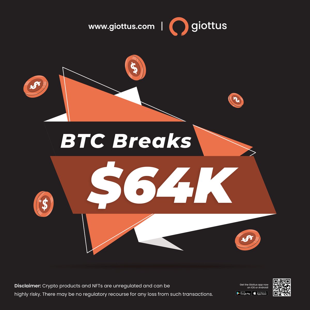 giottus's tweet photo. Watching #Bitcoin pass $64K like it's bypassing traffic on the freeway. 🚗💨
#BTC #IntheFastLane https://t.co/Gy1M5FNN6t