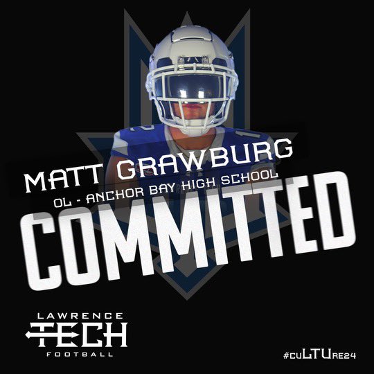 Matt Grawburg (@matt_grawburg61) on Twitter photo I am excited to finally announce I am 100% committed to Lawrence Tech. <a href="/LTU_FB/">LTU Football</a> @CoachMerchLTU <a href="/CoachOlejniczak/">Oscar Olejniczak</a>
<a href="/mgiannone/">Mike Giannone</a> I am excited to finally announce I am 100% committed to Lawrence Tech. <a href="/LTU_FB/">LTU Football</a> @CoachMerchLTU <a href="/CoachOlejniczak/">Oscar Olejniczak</a>
<a href="/mgiannone/">Mike Giannone</a>