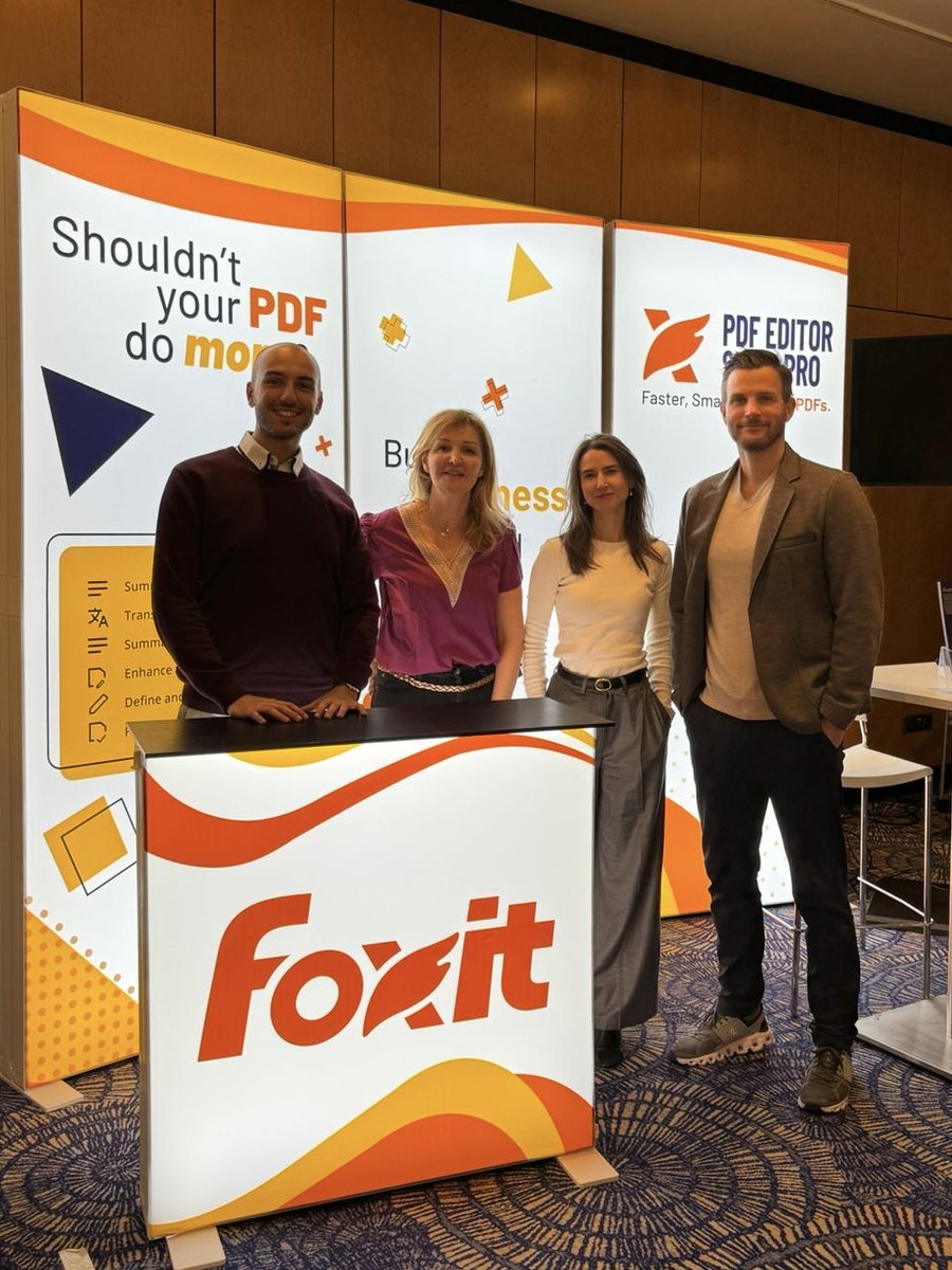 foxitsoftware's tweet image. Thank you to everyone who stopped by the Foxit booth at #SAMSDACH 2024!

We loved sharing our Intelligent Document Platform and how simple the management process is. Let&apos;s keep the conversation going on the future of asset management!

#samstrategies #adminconsole #pdf #esign