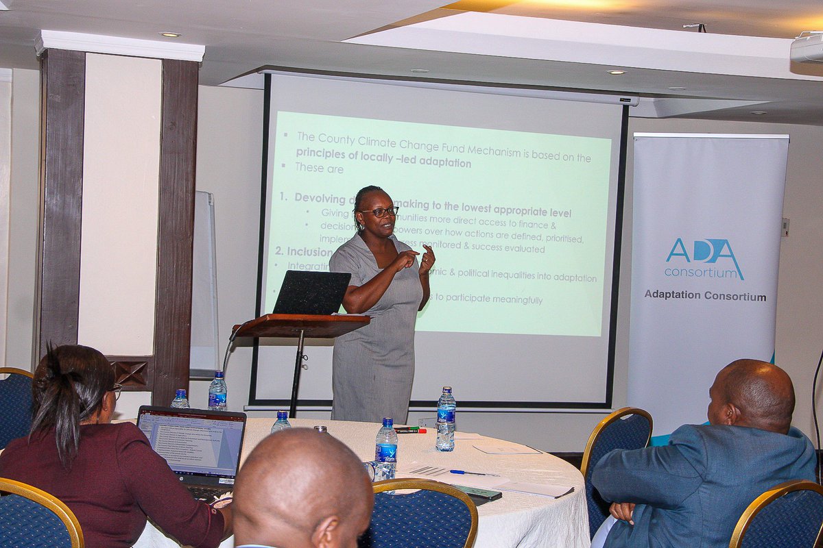 adaconsortium's tweet photo. Ongoing: The Nairobi City County Climate Change Unit and Climate Change Steering Committee Training of Trainers to equip the team with skills to build the capacities of their communities to utilize resilience planning tools for Locally Led Climate Adaptation
@FSDKe https://t.co/S0Rw7Bx7cB